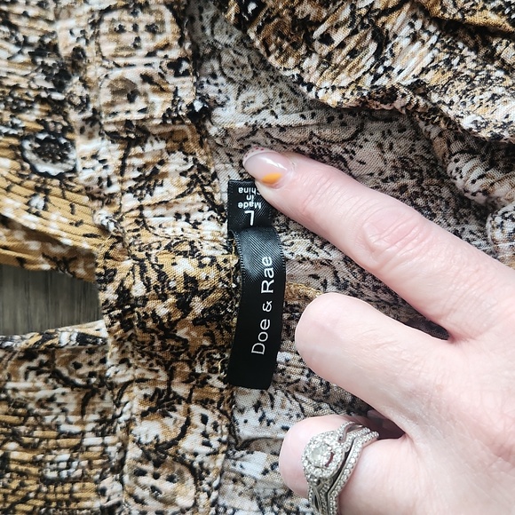 Doe & Rae crinkle flouncy pants - Picture 4 of 8